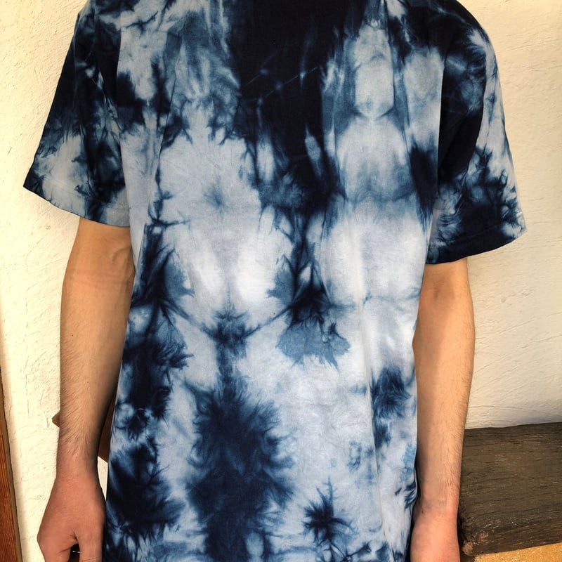 絞り模様 藍染めTシャツ | 和なり屋〜Wanariya〜