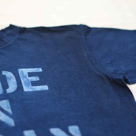 型染め「MADE IN JAPAN」 藍染めTシャツ