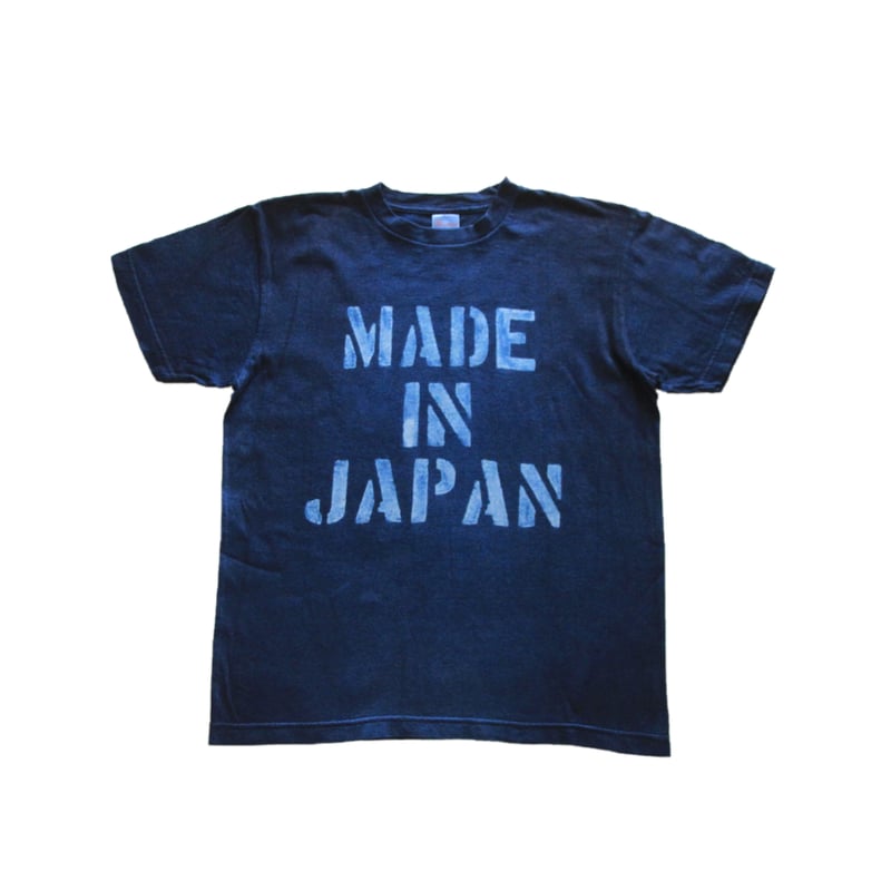 型染め「MADE IN JAPAN」 藍染めTシャツ | 和なり屋〜Wanariya〜 型染め「MADE IN JAPAN」 藍染めTシャツ | 和なり屋〜Wanariya〜