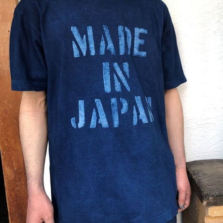 型染め「MADE IN JAPAN」 藍染めTシャツ