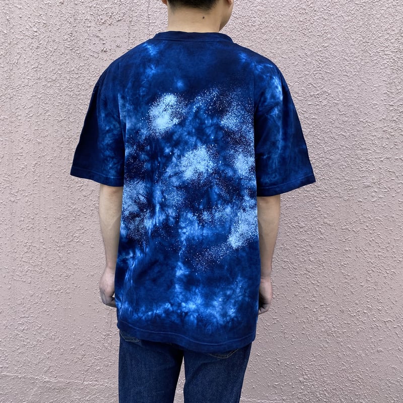 藍染めTシャツ「群青」Lサイズ 男女兼用『一点物』 | 和なり屋