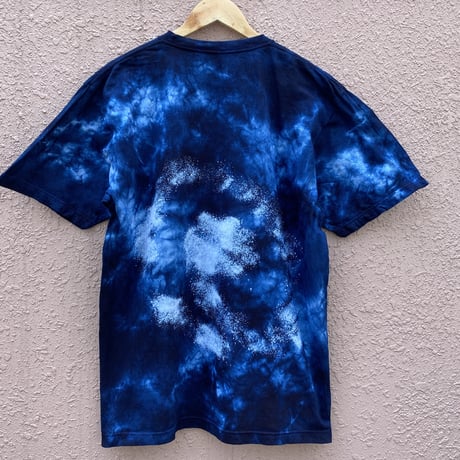 藍染めTシャツ「群青」XLサイズ 男女兼用『一点物』