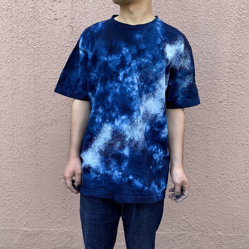 tkさん　水曜どうでしょう　作務衣　本藍染　青色　Tシャツ　セット tkさん 水曜どうでしょう 作務衣 本藍染 青色 Tシャツ セット