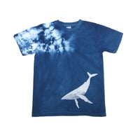 型染め「白鯨」　藍染めTシャツ