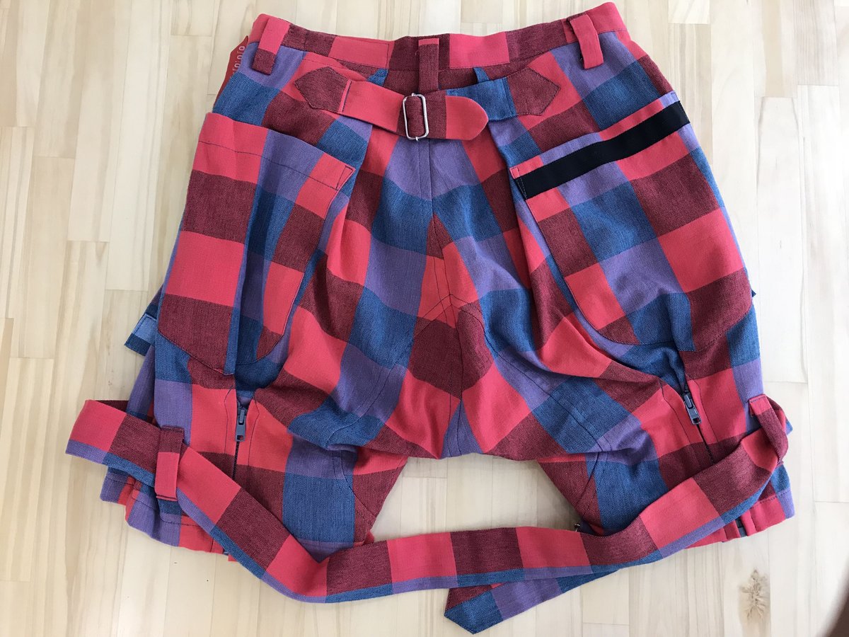 ボンテージパンツ　スカート 手織りショートボンテージパンツ（スカート付） | toitofabric