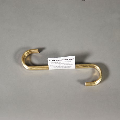 S. hex wrench hook 3SET(Brass)