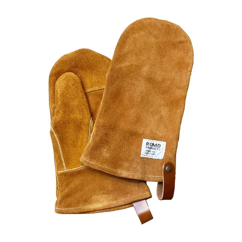 Leather mittens M | romo