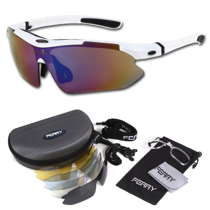 スポーツメガネ 偏光レンズ 交換レンズ付き フェリー) FERRY 偏光レンズ スポーツサングラス フルセット専用交換