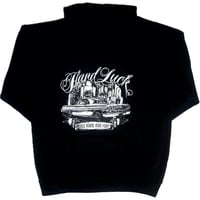 HARDLUCK "CITY NIGHTS"-HOOD FLECE BLACK