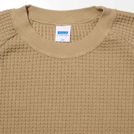 RADIALL "BIG WAFFLE" - CREW NECK T-SHIRT S/S KHAKI