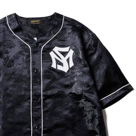 SOFTMACHINE "BLACK SEA B.B"-BASE BALL SHIRT  BLACK