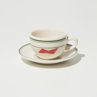 RADIALL "RIBBONS”- CUP & SAUCER　IVORY