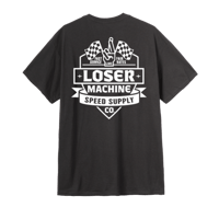 LOSERMACHINE "BLACKTOP STOCK"- S/S POCKET T-SHIRT BLACK