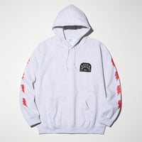 RADIALL "TOMBSTONE"-HOODIE SWEATSHIRT L/S ASH GRAY