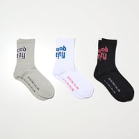 RADIALL "HOOD CITY" - 1PAC SOX MID / DRALON  WHITE/GRAY/BLACK