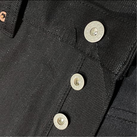 HARDEE "TRUE FORM"-5POCKET DENIM PANTS BLACK