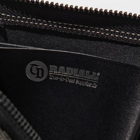 RADIALL "TRUE DEAL" - L ZIP WALLET BLACK