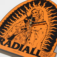 RADIALL "GUIDANCE" - WALL CLOCK ORANGE