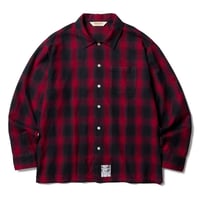 SOFTMACHINE  "HOMIE SHIRT"-FLANNEL SHIRT RED