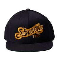 SOFTMACHINE "BURP CAP"-6PANEL SNAP BACK CAP BLACK
