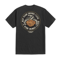 LOSERMACHINE "FRIENDS & ENEMIES"-S/S T-SHIRT  BLACK