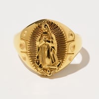 RADIALL "CRADLE" -PINKY RING GOLD PLATED-11号