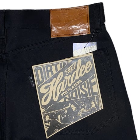 HARDEE "TRUE FORM"-5POCKET DENIM PANTS BLACK