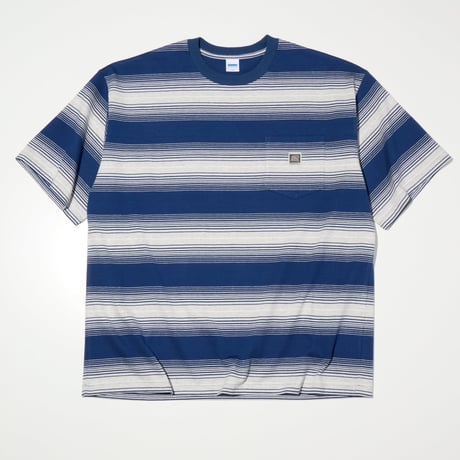 RADIALL "BOARD" - CREW NECK T-SHIRT NAVY