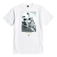 LOSERM ACHINE×MOONEYES ”SHOW STOPPER”-S/S TEE WHITE