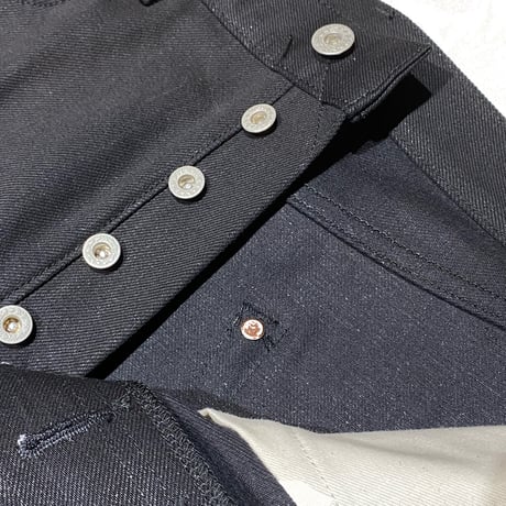 HARDEE "TRUE FORM"-5POCKET DENIM PANTS BLACK