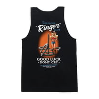 LOSERMACHINE "RINGER CLUB"-TANK TOP BLACK
