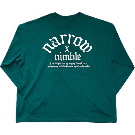 HARDEE "NARROW NIMBLE"-WIDE SILHOUETTE L/S TEE GREEN
