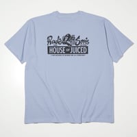 RADIALL "MRS. JUICE"- CREW NECK T-SHIRT S/S STEEL BLUE