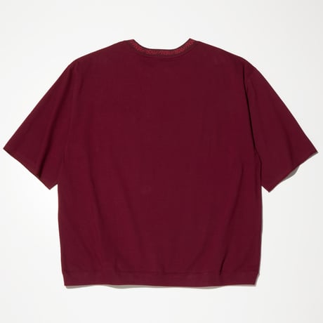 RADIALL "TRUE DEAL"-CREW NECK T-SHIRT S/S  BURGUANDY