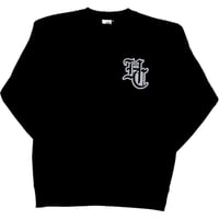 HARDEE "HC LOGO"-HEAVY WEIGHT CREW NECK SWEAT BLACK