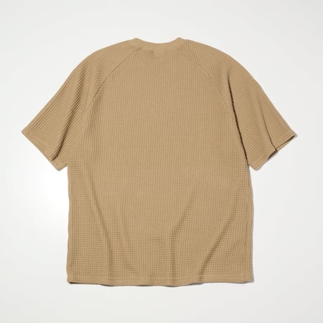 RADIALL "BIG WAFFLE" - CREW NECK T-SHIRT S/S KHAKI