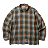 SOFTMACHINE "CHOLULA SHIRTS "-L/S RAYON SHIRT GREEN