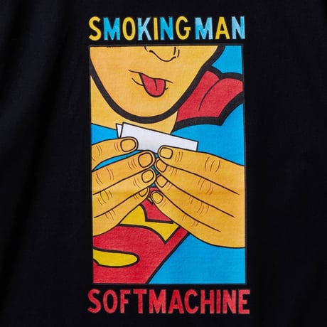 SOFTMACHINE "SMOKINGMAN-T"-S/S TSHIRT BLACK