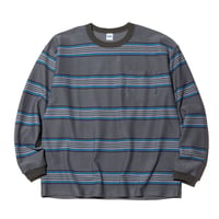RADIALL “CUTLASS”-CREW NECK T-SHIRT L/S  GRAY
