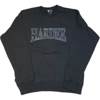 HARDEE "DIRTIE.NOISIE"-CREW NECK COLOR SWEAT STEEL BLACK