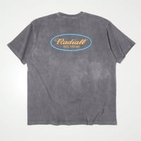 RADIALL "OVAL"-CREW NECK T-SHIRT S/S FADED BLACK