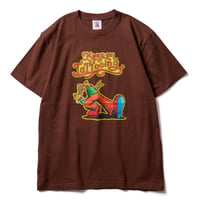 SOFTMACHINE " KEEP ON TATTOOING-"-S/S T-SHIRT BRWON