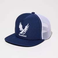 RADIALL "EAGLE TIP" - TRUCKER MESH CAP NAVY×WHITE