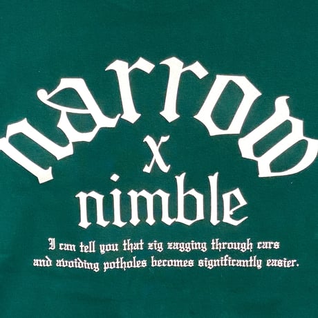 HARDEE "NARROW NIMBLE"-WIDE SILHOUETTE L/S TEE GREEN