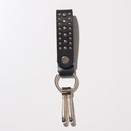 RADIALL " RHODES" - LEATHER KEY HOLDER / STUDS BLACK