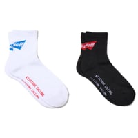RADIALL "RIBBONS" - 1PAC SOX SHORT / DRALON  WHITE/BLACK