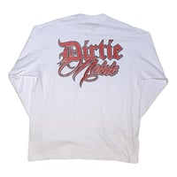 HARDEE "DN"-CREW NECK L/S T-SHIRT WHITE