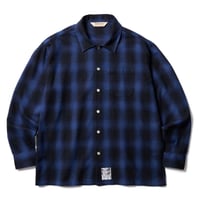 SOFTMACHINE  "HOMIE SHIRT"-FLANNEL SHIRT BLUE