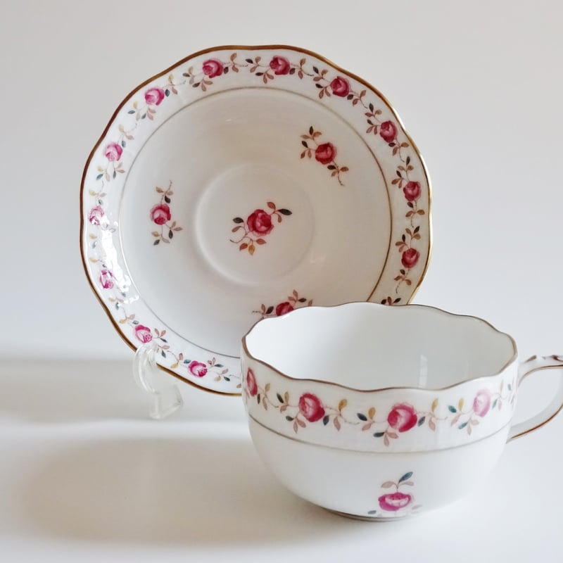 ヘレンド ローズガーランド ティーカップ＆ソーサー | 神戸セレクト