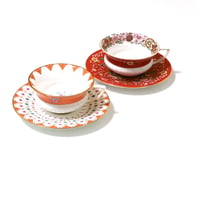 送料無料　ウェッジウッドWEDGWOOD ワンダーラストWonderlust ティーカップ＆ソーサー　ペア【御結婚・内祝・新築・還暦御祝・熨斗・ギフト包装可能】